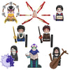 Japanese Anime Demon Slayer Samurai Tanjirou Nezuko Kyoujurou Giyuu Mini Building Blocks Bricks Dolls Action Figure Birthday Toy