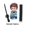 Japanese Anime Demon Slayer Samurai Tanjirou Nezuko Kyoujurou Giyuu Mini Building Blocks Bricks Dolls Action Figure Birthday Toy