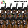 Kids Toys RDR2 Game Character Building Blocks Western Cowboy Police Cartoon Mini Action Figures Toys For Kids Christmas Gifts