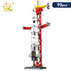 HUIQIBAO Mini Aviation Manned Rocket Model Building Blocks Space Aerospace Station Bricks City Construction Toys for Children