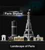 694PCS Arc De Triomphe Eiffel Tower Architecture Pairs Building Blocks 21044 Construction Set Toys Gift For Children Kids