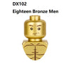 PG999 71001 Electroplate Plating Gold Chrome Mr. Mr Gold Building Blocks Action Figure Toys