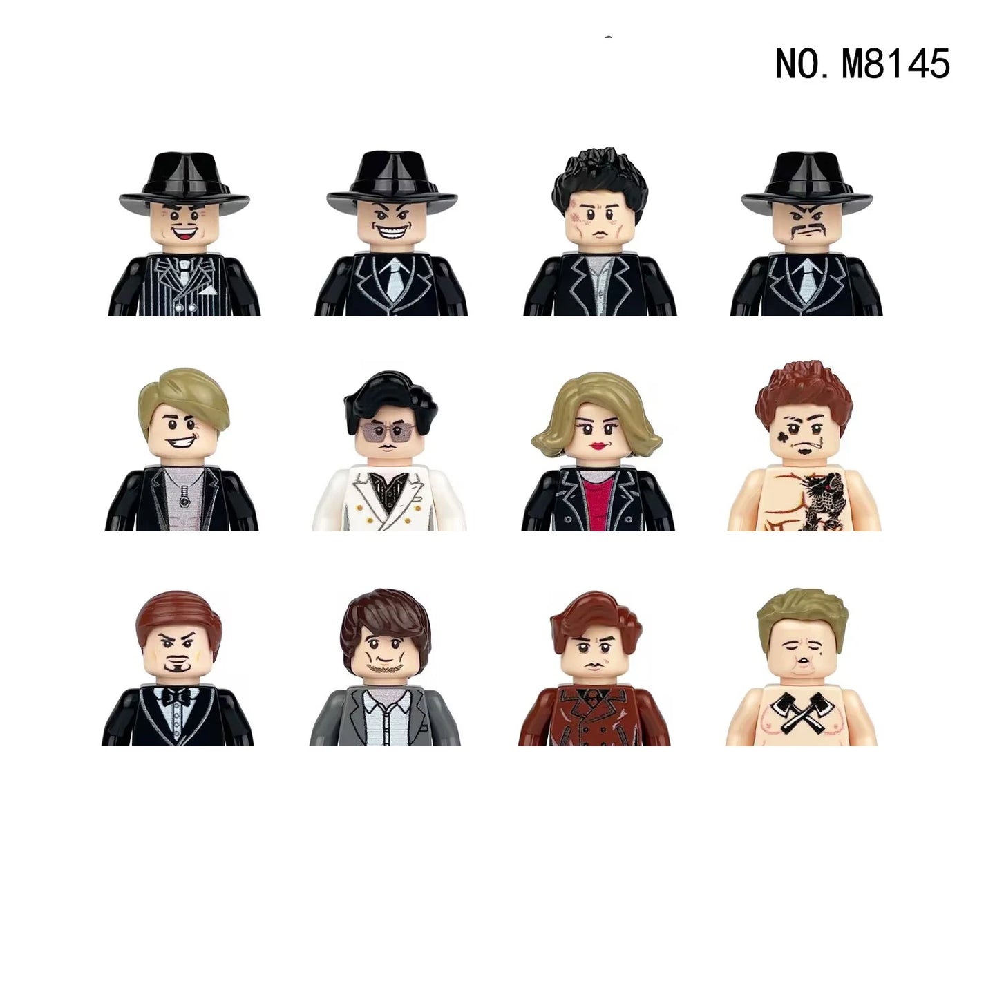 City Characters Action Figures Building Blocks Policeman Teacher Fireman Occupation Mini Figurine Dolls Bricks Set Children Toys
