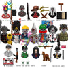 Kids Toys Halloween Zombies Building Blocks Line Infantry Judge Soldiers Mini Action Figures Toys For Kids Christmas Gifts
