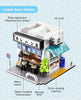 Cada City LED Japanese Steamed Bun House Architecture Building Blocks Friends Shop Figures Bricks Toys cherry blossom Kids Gifts