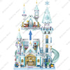 Frozen Arendale Castle Anna Elsa House Party Building Blocks Kit Bricks Cartoon Dolls Movie Model Kids Girl Toys Christmas Gifts
