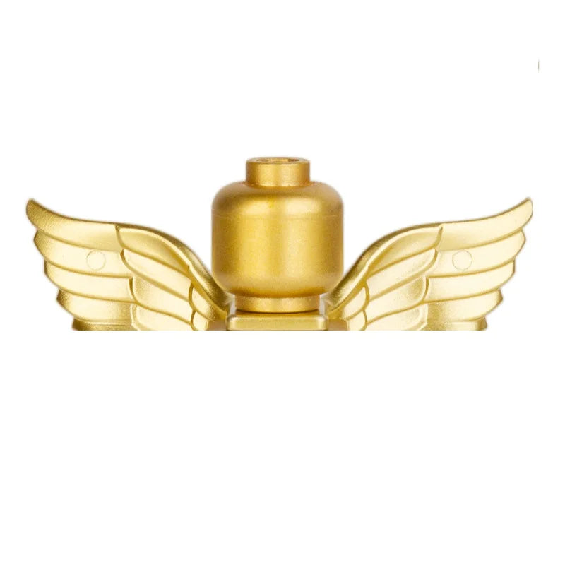 PG999 71001 Electroplate Plating Gold Chrome Mr. Mr Gold Building Blocks Action Figure Toys
