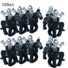 10 sets Kingdoms Castle King's Crown Knights Roman Solider Guard Army Figure With Bow & Horse building Block Set Children toys