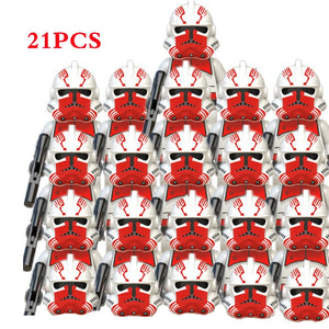 21pcs/lot 501st Legion Troopers Rex Clone Stormtroopers Assemble Building Blocks Bricks Star Action Figures Wars Children Toys