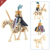 Skeleton Soldier Army King Knight Undead Horse Warrior Kids Bricks Building Block Doll Plate Set Children Gifts Skull Strong Toy