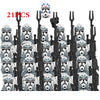 21pcs/lot 501st Legion Troopers Rex Clone Stormtroopers Assemble Building Blocks Bricks Star Action Figures Wars Children Toys