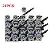 21pcs/lot 501st Legion Troopers Rex Clone Stormtroopers Assemble Building Blocks Bricks Star Action Figures Wars Children Toys