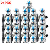 21pcs/lot 501st Legion Troopers Rex Clone Stormtroopers Assemble Building Blocks Bricks Star Action Figures Wars Children Toys