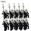 10 sets Kingdoms Castle King's Crown Knights Roman Solider Guard Army Figure With Bow & Horse building Block Set Children toys