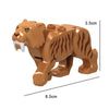 Animals Tiger Leopard Bear Elephant Caribbean Ghost Shark Dinosaurs Model Building Blocks Enlighten Figure Toys For Children