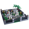 Halloween Tombstone Tomb Graveyard Scene MOC Figure Skeleton Ghost Assemble Accessories Building Blocks Kids Toy Birthday Gift