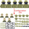 Military Special Forces MOC Building Block SWAT Ghost Commando Figures Police Soldiers Army Gun Weapons Children's Toy Gift B152