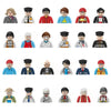 Kids 3D Family Figures Set Building Blocks City Worker Fireman Doctor Dolls Bricks Educational Toys For Children Birthday Gift