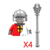 Military Building Blocks Medieval Solider Figures Knights of Jerusalem Crusades The War of Roses Legion War-horse Weapons Shield