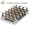 Kids Toys 24pcs/lot WW2 Military Soldier Building Blocks US UK Mini Action Figures Rifles Weapons Toys For Kids Christmas Gifts