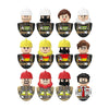 Kids 3D Family Figures Set Building Blocks City Worker Fireman Doctor Dolls Bricks Educational Toys For Children Birthday Gift