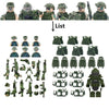 Military Special Forces MOC Building Block SWAT Ghost Commando Figures Police Soldiers Army Gun Weapons Children's Toy Gift B152