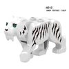 Animals Tiger Leopard Bear Elephant Caribbean Ghost Shark Dinosaurs Model Building Blocks Enlighten Figure Toys For Children