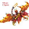 New Phantom Ninja Dragon Ship Model Building Blocks Sodiers Figures Boat Bricks MOC Creative Expert Kids Toys for Boys Children