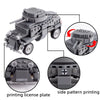 WW2 US German soldiers Figure vehicle Military Building Blocks Tank Armored Car Truck Gun Accessories Army Bricks Toy Kids M087