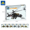 Building blocks Helicopter military building blocks small particles children puzzle assembling toy