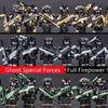 WW2 Military Special Forces Modern Soldier City Police SWAT Weapons Figures Building Blocks Bricks Boy Mini Toys Christmas Gift