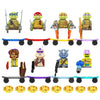 Ninja Turtle Movie Mini Action Figures Bricks Leo Raph Don Weapons Assemble Building Blocks MOC DIY Toys for Children