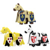 Military Building Blocks Medieval Solider Figures Knights of Jerusalem Crusades The War of Roses Legion War-horse Weapons Shield