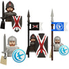 Military Building Blocks Medieval Anime Science Fiction Solider Figures Gifts Weapons Knight Legion Shields Helmet Mini Bricks