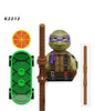 Ninja Turtle Movie Mini Action Figures Bricks Leo Raph Don Weapons Assemble Building Blocks MOC DIY Toys for Children