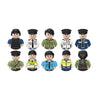 Kids 3D Family Figures Set Building Blocks City Worker Fireman Doctor Dolls Bricks Educational Toys For Children Birthday Gift