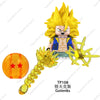 WM2677 2678 Cartoon Dragon Ball Mini Action Figure Doll Building Blocks Anime Characters Goku Super Saiya Birusu Model Toy Gifts