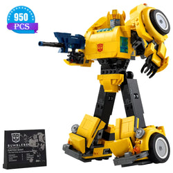 950Pcs Yellow Robot Truck Car Toys Building Blocks 10338 Truck Transformationed Autobot Deformation Gift For Children