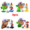 Plants Vs. Zombies Capsule Toys Assembled Building Blocks Puzzle Peashooter Anime Figure Dolls Model Gift For Children