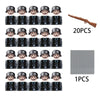 20pcs/lot WW2 Military Soldier Array Soviet US UK China Building Blocks Bricks Figures Children's War Mini Toys Christmas Gifts