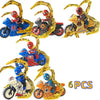 Superhero Iron Spider-Man Set Building Block Spider-Man Motorcycle Action Figure Building Block Children's Toy Gift