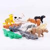 City Animal Zoo Farm MOC Building Block Pig Chicken Sheep Crocodiles Panda Dolphin Eagle Kit Turtle Goldfish Dog Bricks Toy K138