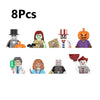 WM6205 Novel Horrible Movie Halloween Pumpkin Vampire Zombies Building Blocks Mini Action Figure Toys