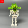 Single Sale MOC Bricks Halloween Luminous Ghost Skeleton Assembly Action Figure Educational Building Blocks Children Toys Gifts