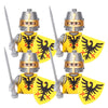 Military Building Blocks Medieval Solider Figures Knights of Jerusalem Crusades The War of Roses Legion War-horse Weapons Shield