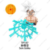 WM2677 2678 Cartoon Dragon Ball Mini Action Figure Doll Building Blocks Anime Characters Goku Super Saiya Birusu Model Toy Gifts