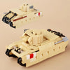 WW2 US German soldiers Figure vehicle Military Building Blocks Tank Armored Car Truck Gun Accessories Army Bricks Toy Kids M087