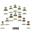 Kids 3D Family Figures Set Building Blocks City Worker Fireman Doctor Dolls Bricks Educational Toys For Children Birthday Gift