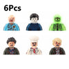 WM6205 Novel Horrible Movie Halloween Pumpkin Vampire Zombies Building Blocks Mini Action Figure Toys