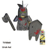 TV6410 MOC Medieval Knight Soldier Bricks Warrior Orc Armor Helmet Shield Mini Action Figures Building Blocks Kids Toys